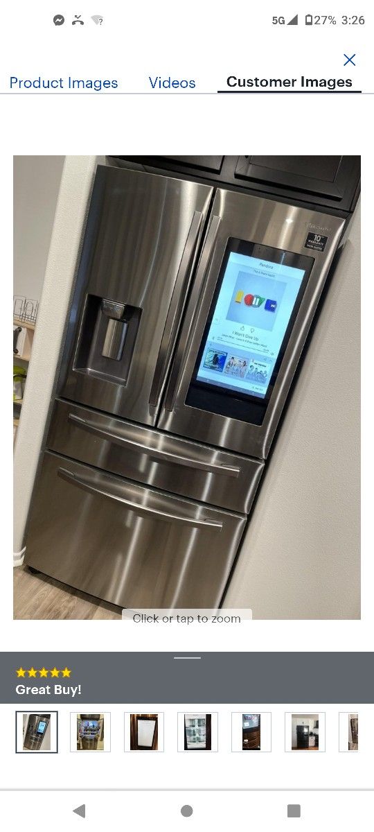 ****BRAND NEW SAMSUNG REFRIGERATOR******W/TOUCH SCREEN COMPUTER****