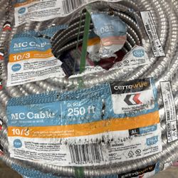 New MC Metal Clad Cable 10/3 250ft