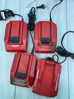 Hilti Li-Ion Battery Chargers – Lot of 4