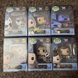 Toy Story Digital Funko Pops 6 Funkos Complete Set in Soft Protectors In-Hand