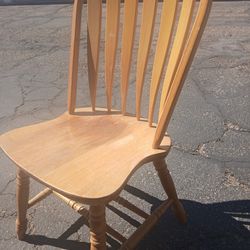 Solid wood chair