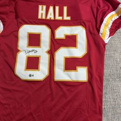 Dante Hall Signed Autograph Custom Jersey - Beckett Coa - Kansas City Chiefs