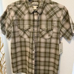 Men’s Striped Button Down Shirt