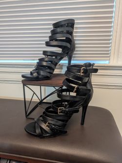 **PENDING** Bada** Strappy Buckle Heels Size 8