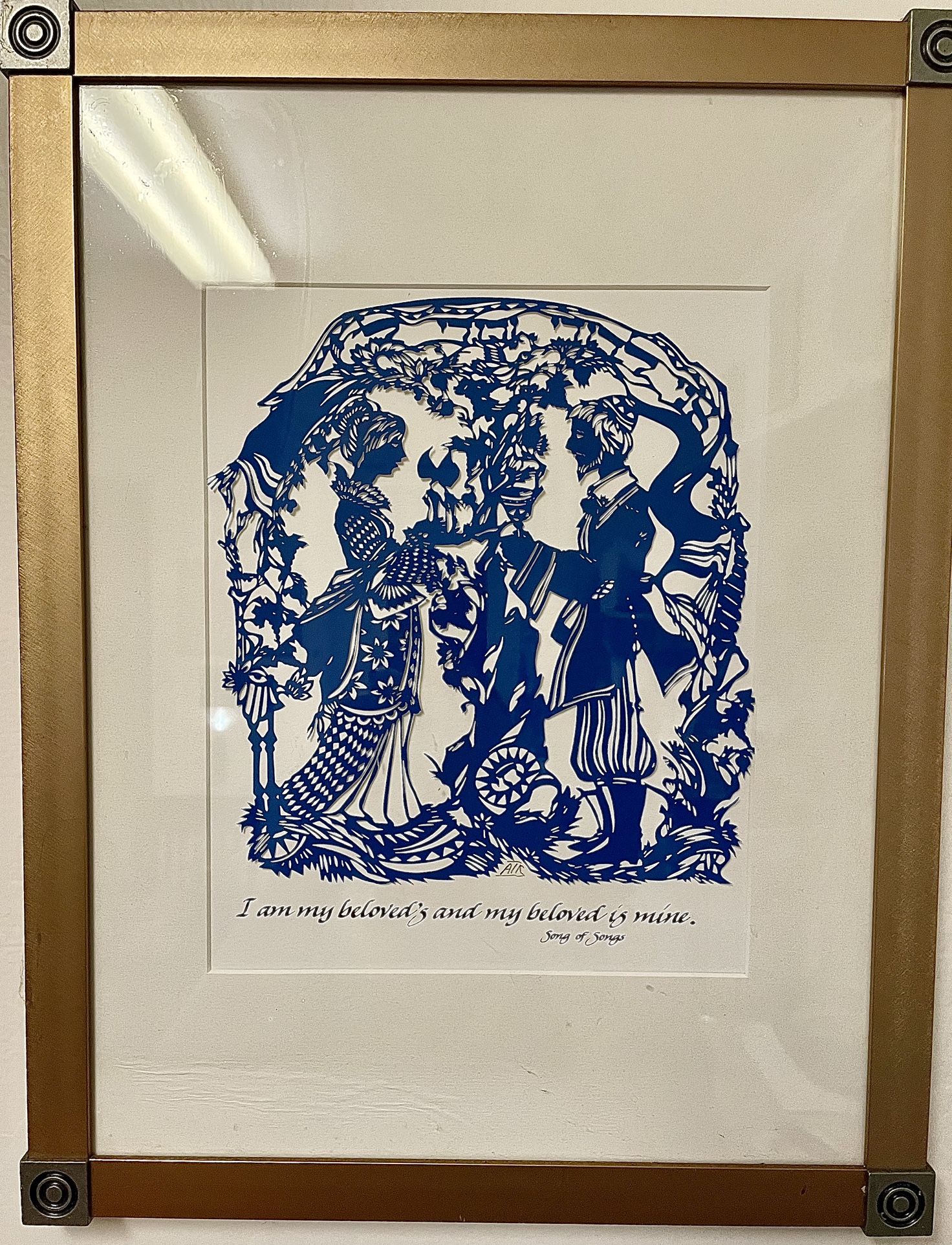 Song Of Songs Single Cut Silkscreen Wedding Gift