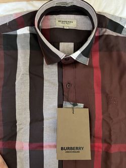 Vintage burberry mens hot sale shirts