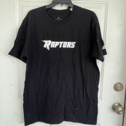 Adidas Raptors Tee The Go-to Tee Black Mens Shirt size L 