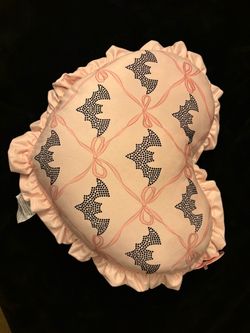 Bat pink pillow