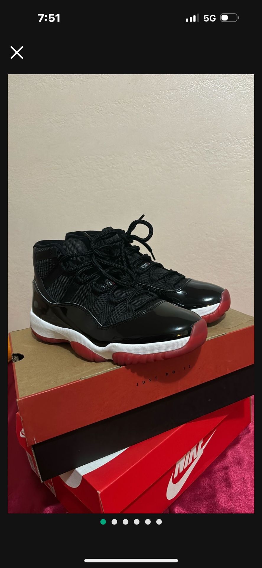Jordan 11 bred Size 9.5