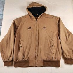 Hooded Canvas John Deere Jacket 2xl