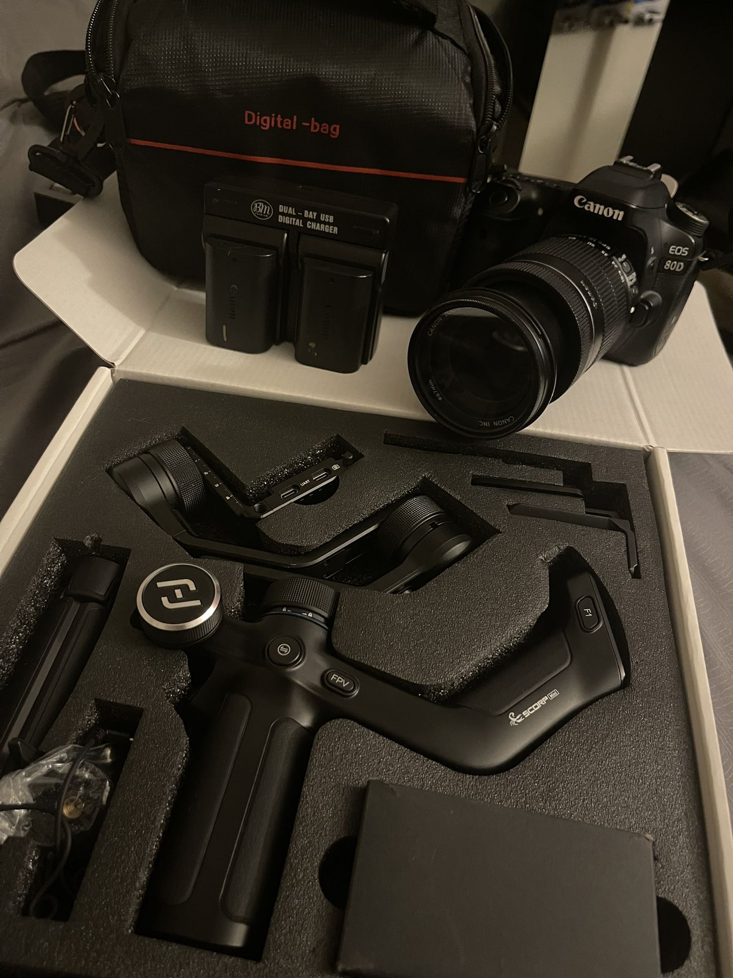 Gimbal & canon Eos 80D