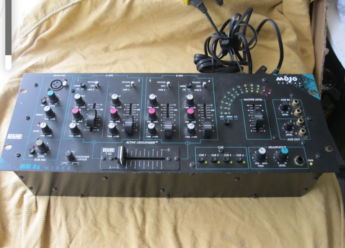 1990’s Rane Mojo 4 ch 19” Rack Mount Mixer