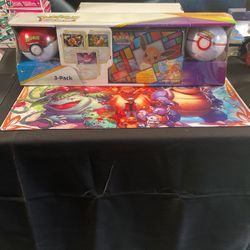 Pokemon Eevee 3 Pack Poke Ball Collectors Treasure Chest