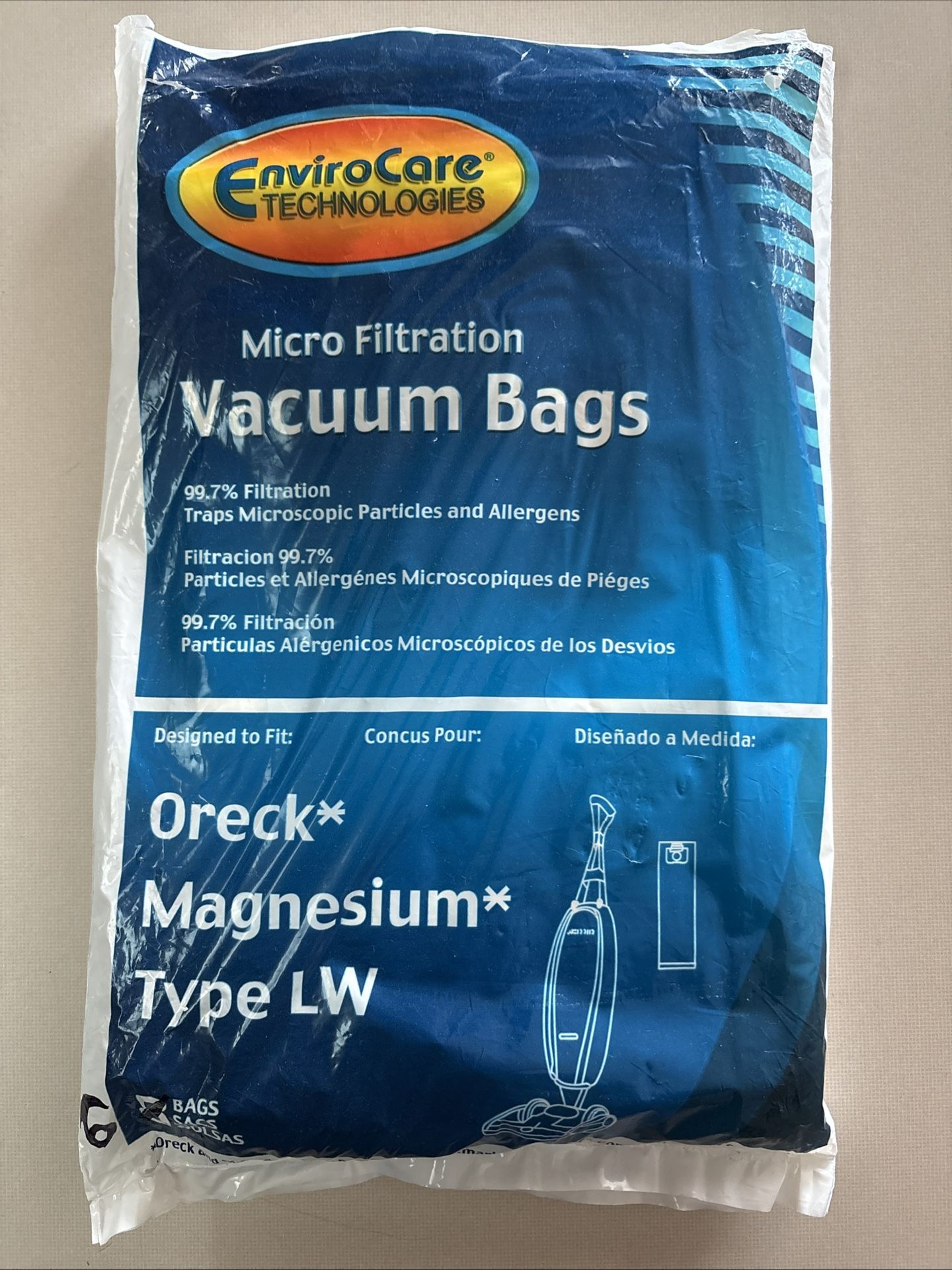 Oreck Magnesium Type LW Vacuum Bags (6)