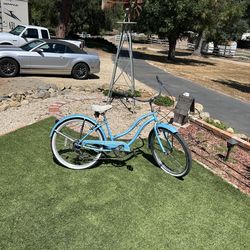 Baby blue micargi panthers beach cruiser