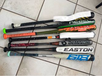 Lot of Baseball Bats Mixed Brands