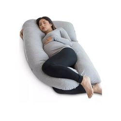Pharmedoc Pregnancy Pillows, U-Shape Full Body Pillow Removable Cover