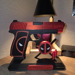 Deadpool Style 3D Printed Desk Display 🔴⚫ (Custom Made)