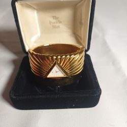 Franklin Mint Gold Plated Bracelet With Watch $50