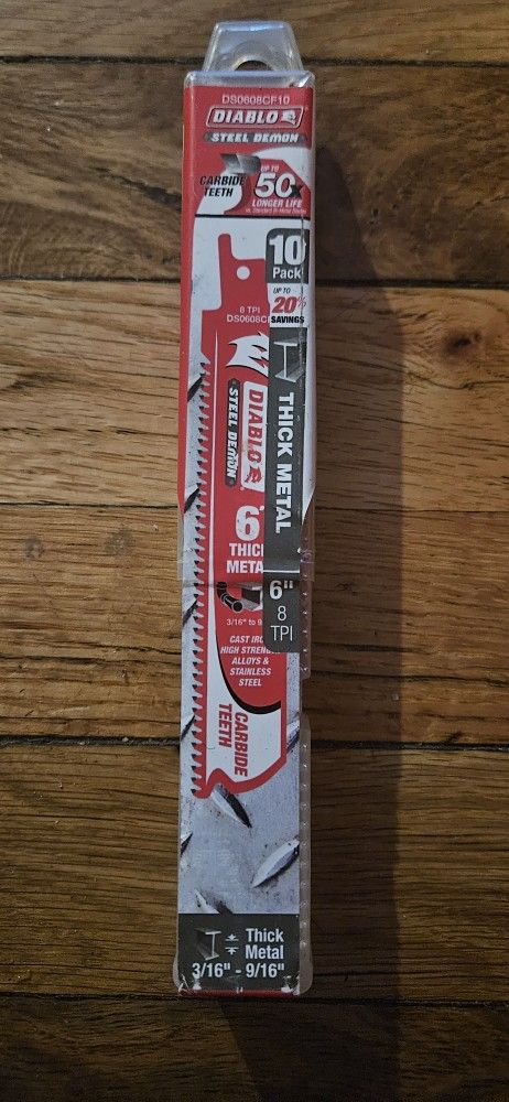 Diablo Steel Demon 6 inch Thick Metal Blades