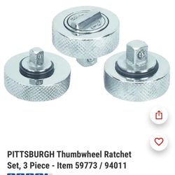 Thumb wheel Ratchets