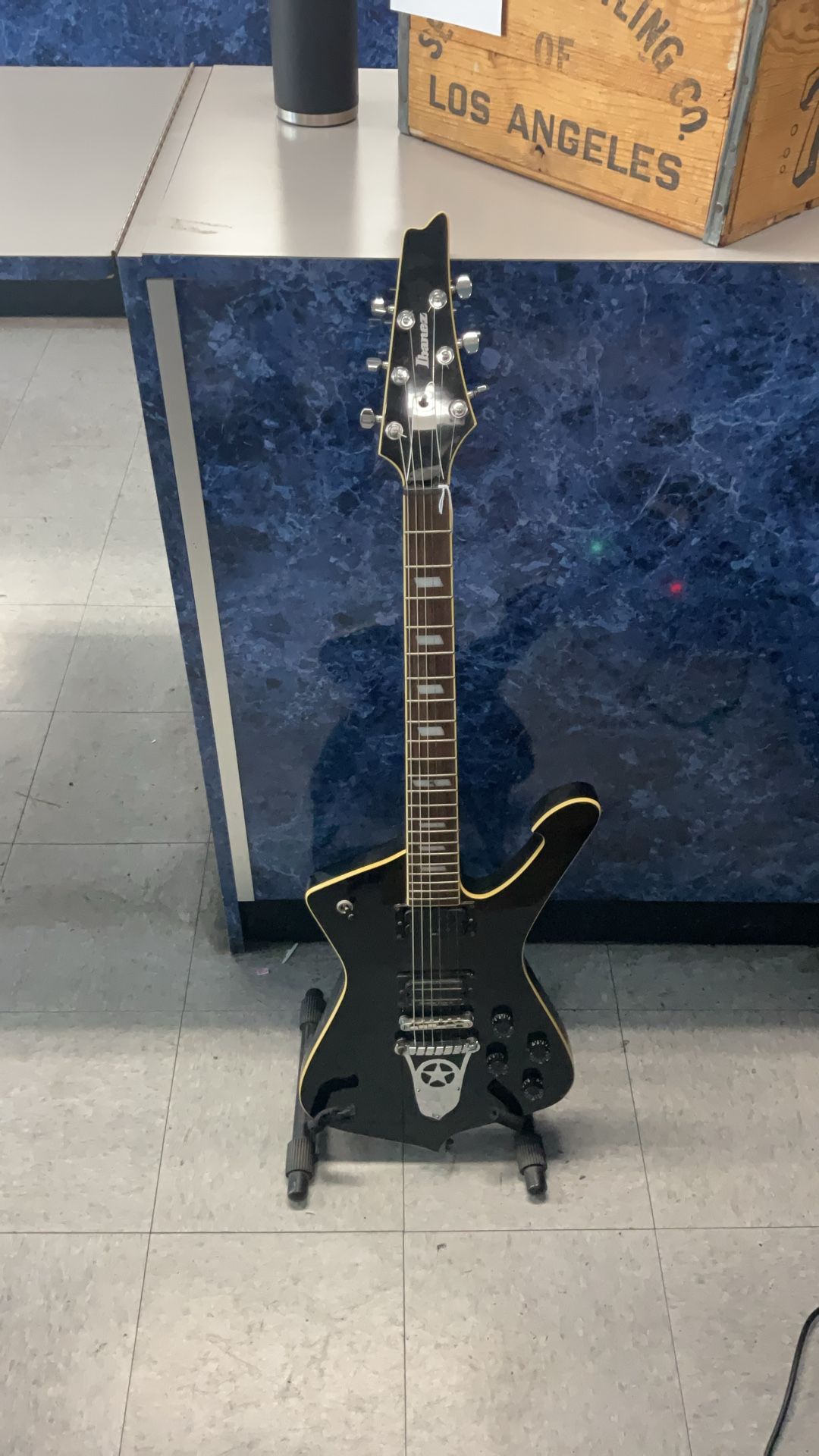 Black Ibanez Iceman Electric Guitar