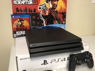 Console PlayStation 4 Pro 1TB Red Dead Redemption 2 Bundle : :  Games e Consoles