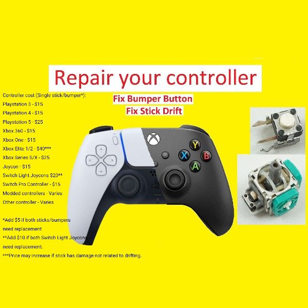 Controller Stick Drift Repair at Timewarp Gaming
