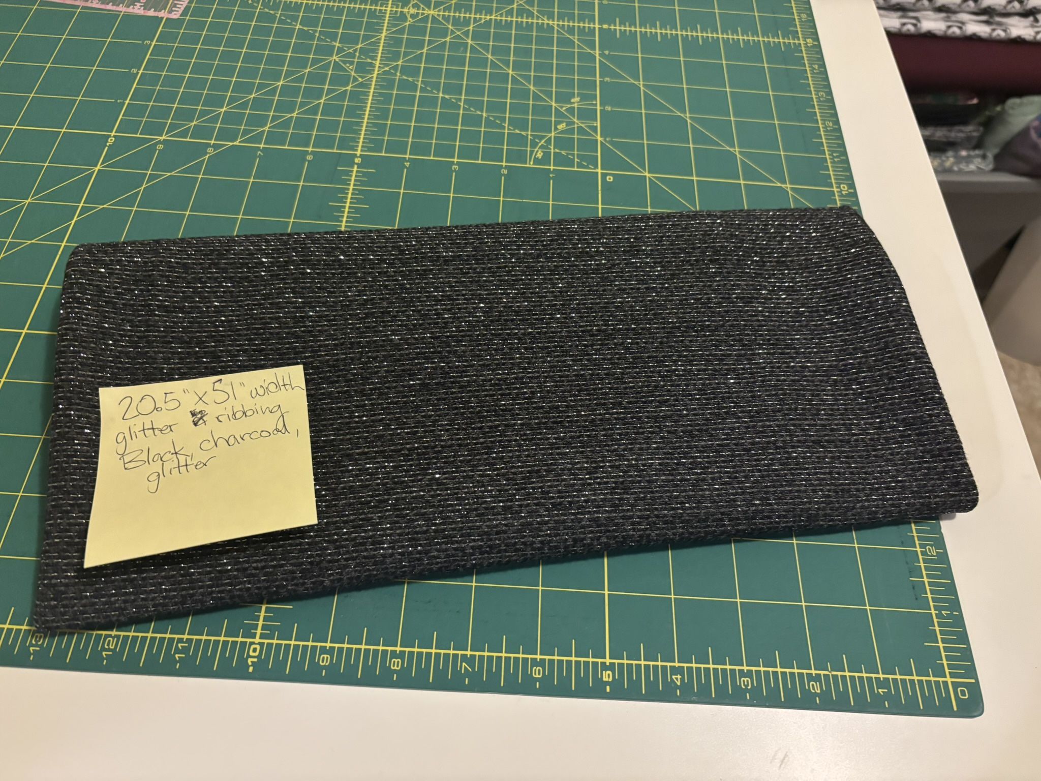 Apparel Fabric, Black And Glitter