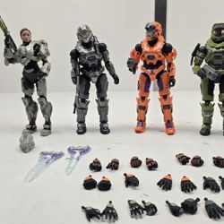 Halo Spartan Master Chief Enigma Figure Lot Kids toys Man Cave Collectible Microsoft Action figs