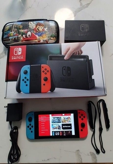 Nintendo Switch Console With Case / Box