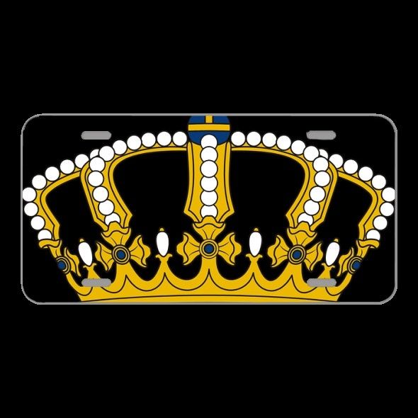 License Plate Novelty Car Front Crown Jewel Jewellery Jewelry King