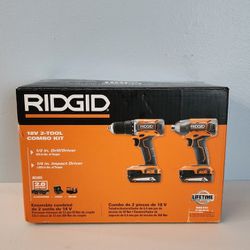 RIGID Cordless Drill/Driver 8-Piece Combo Kit (BRAND NEW)