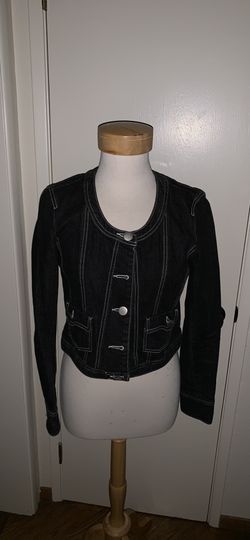 Axcess dark wash jean jacket Medium M size 8