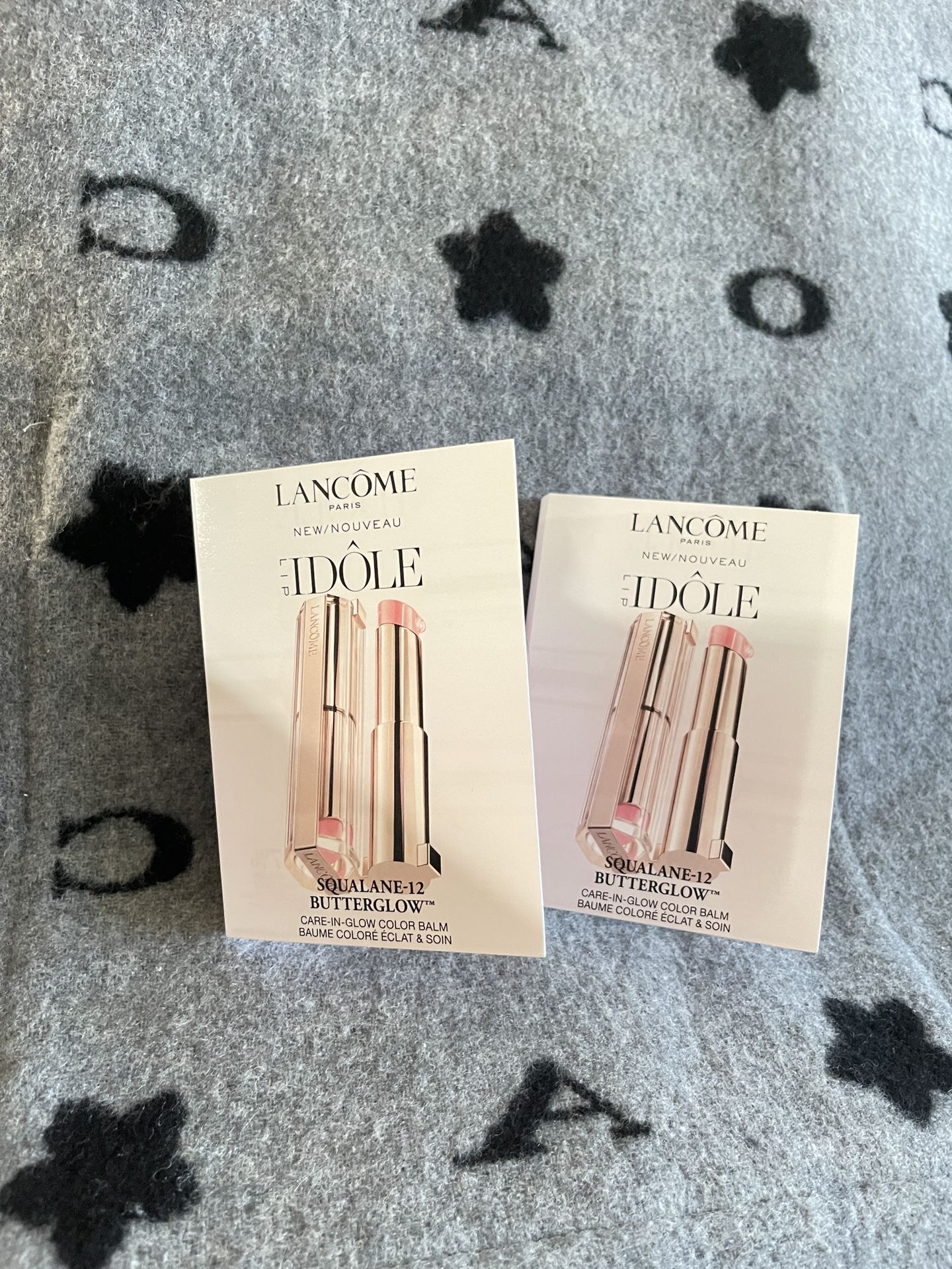 Lancôme Idole care-in-glow color balm test card*2