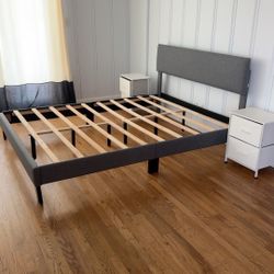🛏️✨ Queen Platform Bed Frame -✨🛏️