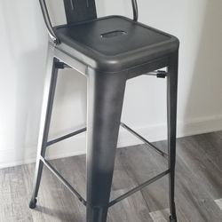 Metal Barstools - Seating At 30" With Backs 