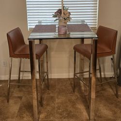 High Top Dining Table w/ 2 Barstools