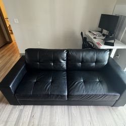 Black Leather Couch