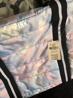 NEW Victoria’s Secret PINK Tie-Dye Quilted Duffle Bag Tote