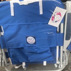 RIO beach Big Boy 4-Position 13" High Seat Backpack Beach or Camping Folding Chair, Polyester