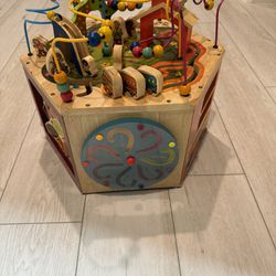 B. toys Wooden Activity Cube - Youniversity