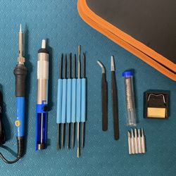 60W 110V Electric Soldering Iron Kit Solder with Case