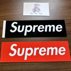 Supreme S/S 2017 Felt Sticker Box Logo Red