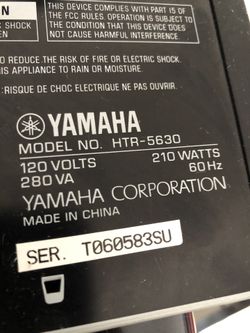 Yamaha Surround Sound system