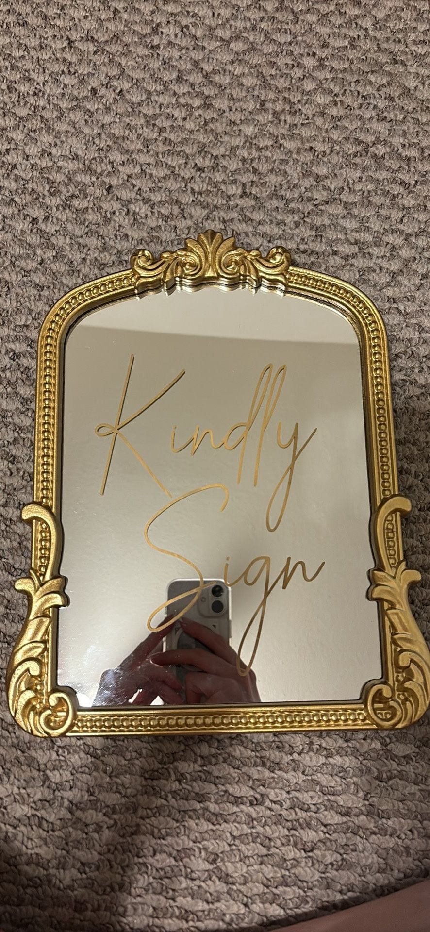 Guess Book Mirror Sign