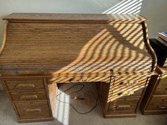 Vintage  Oak Business/Office  Desk 