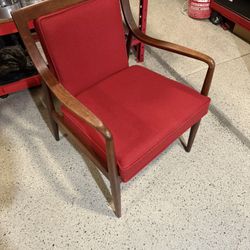 Mid Century Walnut Lounge Chair