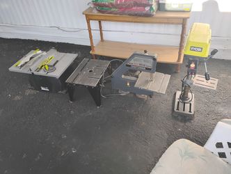 Drill Press, Table Saw, Band Saw, Router Table