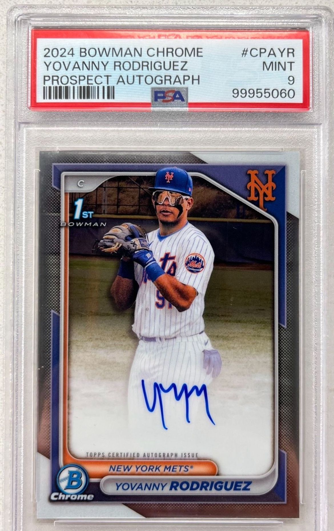 Yovanny Rodriguez PSA 9 Graded Baseball Card